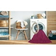 thumbnail image 2 of Ahgly Tapis d'Intérieur Lavable en Machine Carré Rouge Cramoisi, 3 Pieds Carré, 2 of 7