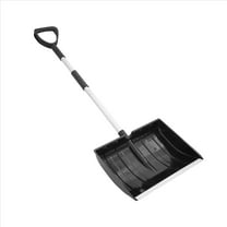 Large Portable Snow Shovel for Driveway Snow Shovel with Aluminum Handle and Wide Blade Scoop Shovel Snow Removal