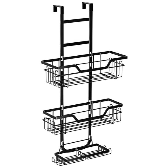 Vauban Hanging Bathroom Door Frame Over Door Shower Caddy Storage Organizer - Bathroom Wall Mounted Organizer Rack with Suction Cups - Bathroom Storage Solution