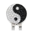 thumbnail image 2 of Yin Yang Pattern Golf Ball Marker Clip Visor Golf Accessory as described2, 2 of 6