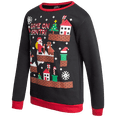 thumbnail image 5 of Quad Seven Boys' Ugly Christmas Sweater - Fleece Novelty Xmas Holiday Party Pullover Sweatshirt (4-18), 5 of 7