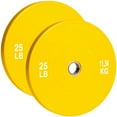 thumbnail image 1 of PRISP Olympic Bumper Weight Plate - Rubber Plate for 2 Inch Olympic Barbell with Steel Insert; Pairs, Sets and Single Plates Available, 1 of 9