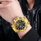 thumbnail image 5 of Reloj deportivo luminoso electrónico, reloj a prueba de agua con luz de noche deportiva, reloj deportivo multifuncional de moda negro, 5 of 5