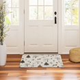 thumbnail image 3 of Yayeee Doormat for Inside 20"x32" Absorbent Low-Profile Washable Non-Slip Rubber Backed Entryway Rug, Beige Christmas Forest, 3 of 8