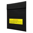 thumbnail image 1 of BESTYASH Fireproof Lipo Battery Safety Storage Bag Black Fiberglass for Fire Containment, 1 of 8