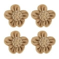 thumbnail image 2 of 4 piezas de flor de arpillera cinco hojas hechas a mano en forma de lino colgante de arpillera artesanía de flores decoración de fiesta de bricolaje para decoración de fiesta ANGGREK  Otros, 2 of 8