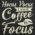 thumbnail image 2 of Womens Hocus Pocus I Need Coffee to Focus T Shirt Funny Halloween Witch Tee Womens Graphic Tees, 2 of 9