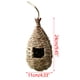 thumbnail image 3 of Fiudx Liquidación navideña Casa de colibrí tejida a mano, nidos de pájaros creativos, hibisco, simulación de césped, casa de pájaros, decoración colgante de jardinería, 3 of 7