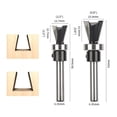 thumbnail image 5 of Ruibeauty 1/4\" Shank Carbide Dovetail Router Bit With Bottom Bearing Woodworking Cutters, 5 of 5