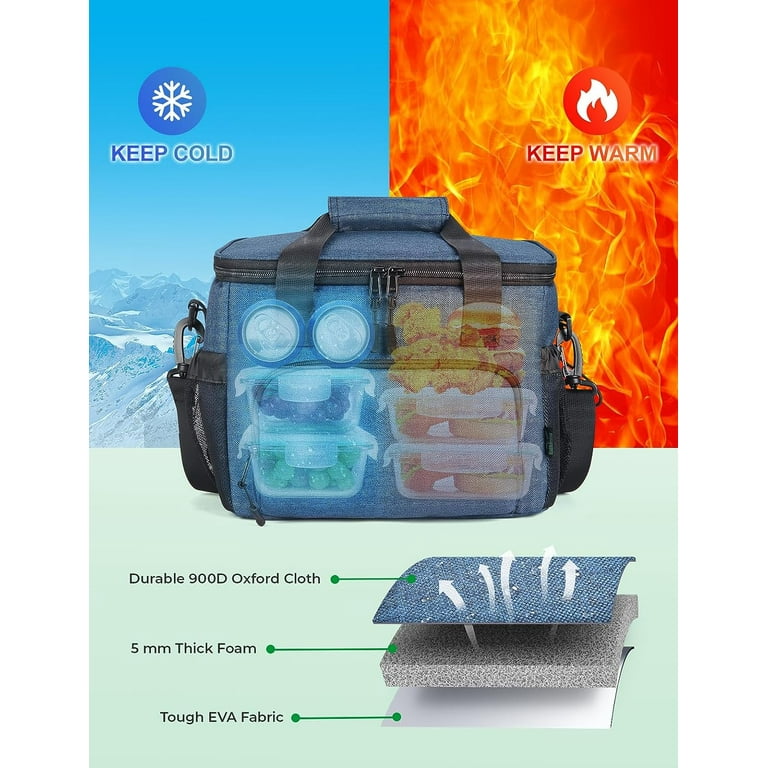 JOYTUTUS Insulated Lunch Box for Men Women,Leakproof Thermal Lunch