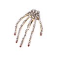 thumbnail image 1 of 1 Pce Pince à Cheveux Squelette pour Femmes Filles Accessoires Cheveux Punk Pince à Cheveux Épingle à Cheveux Rouge, 1 of 7