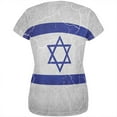 thumbnail image 2 of Distressed Israeli Flag All Over Womens T Shirt Multi LG, 2 of 2