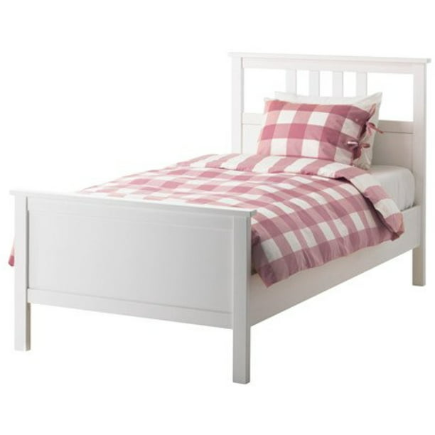 Ikea Twin Size Bed Frame White Stain, Ikea Twin Bed Frame And Mattress