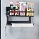 thumbnail image 5 of Estante magnético para refrigerador | Estante de pared plegable para especias, film transparente y botellas | Organizador de 2 niveles con toallero | Juego de 1 pieza, 5 of 6