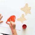 thumbnail image 6 of MLINS  50 Pcs Blank Butterfly Wood Chips Unfinished Party Decorations Craft, 6 of 8