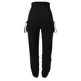 thumbnail image 5 of EDFBUYKRS Female Women Pants Casual Baggy Cargo Pants Women Petite Womens High Waisted Pleated Casual Pants with All Work Attire Foot Pants S, 5 of 6