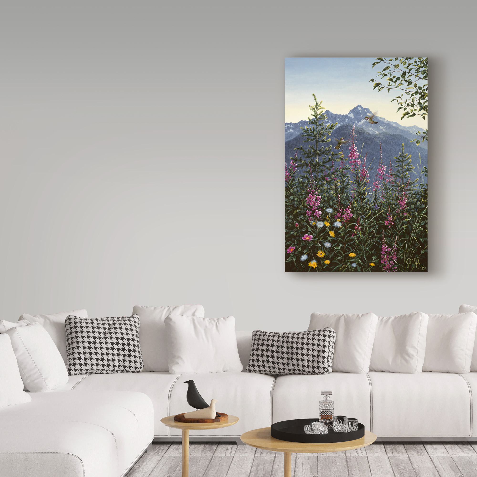 Trademark Fine Art 'Hummingbirds' Canvas Art by Jeff Tift