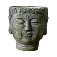 thumbnail image 4 of Maceta con cabeza de Buda, contenedor de plantas, bonsái, adorno creativo, decoración, florero, macetero para interior, escritorio, oficina y exterior Verde, 4 of 8