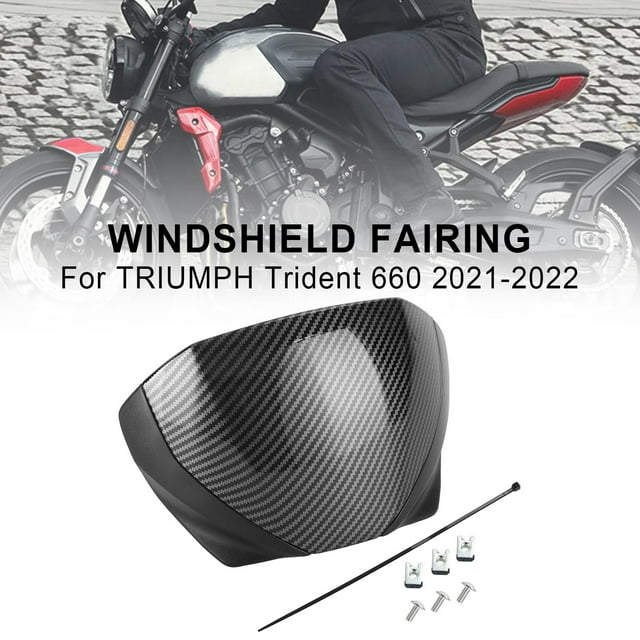 Front Screen Windshield Fairing Windscreen Deflector For Trident 660 2021+ Carbon