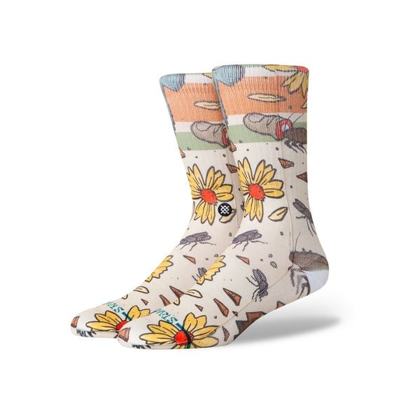 Stance Trashed Crew Socks Off White men in size US 9 - 13