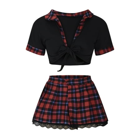 

SBYOJLPB Lingerie Sets Plus Size Women S Sexy Hot Selling Erotic Uniforms Student Wear Lace Edging Uniforms Sexy Lingerie Three-Point Temptation Rollbacks