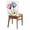 Multicolor, variant on Purple Tulip Chair Back Covers Set of 4 Transparent Flower Removable Dining Chair Slipcovers Washable Seat Protector for Restaurant Party Banquet Kichen Decor