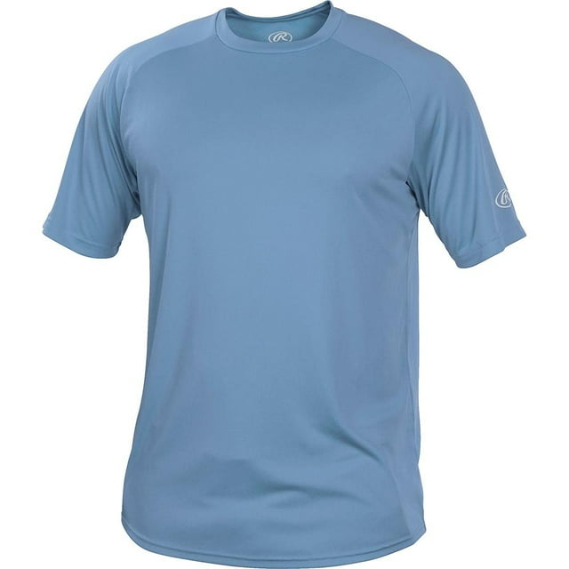 Camiseta Rawlings para Hombre con Cuello Redondo y Manga Corta Técnica Azul M