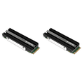 thumbnail image 1 of Disipador de calor SSD M.2 NGFF NVME 2280 con almohadilla térmica de silicona para PC de escritorio PS5, 1 of 4