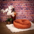 thumbnail image 6 of Parkland Collection Dorte 20x20" Round Fabric Floor Pillow in Burnt Orange, 6 of 6