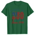 thumbnail image 3 of JFGHDG T-Shirts For Women Men'S Classic Anniversary Shirt Hawaiian Anniversary Patriotic Shirt Historic 4th Of July Birthday Tee Daily Casual Anniversary Tee Blackish Green L, 3 of 5