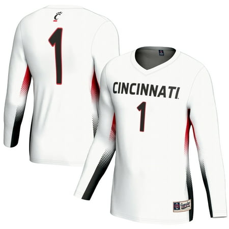 Youth GameDay Greats #1 White Cincinnati Bearcats Lightweight Women's Volleyball Fashion Jersey
