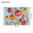 thumbnail image 4 of Yayeee Bath Rug for Bathroom Floor Non Slip Contour Fluffy Soft Absorbent Mat, 20"x24", Yellow Floral Tomatoes, 4 of 7