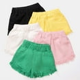 thumbnail image 4 of Generic Toddler Baby Girls Trouser shorts Girls Big Kids Summer Solid Color Denim Outdoor Shorts Hot Pants Spring Autumn Fashionable Comfortable Loose, 4 of 4