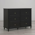 thumbnail image 4 of Piper 6 Drawer Dresser, Black, 4 of 9