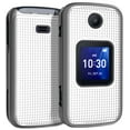 thumbnail image 1 of Étui pour Téléphone Alcatel Go Flip 4 / TCL Flip Pro, Étui Protecteur Rigide Mince Nakedcellphone avec Texture à Grille - Blanc Perle, 1 of 7