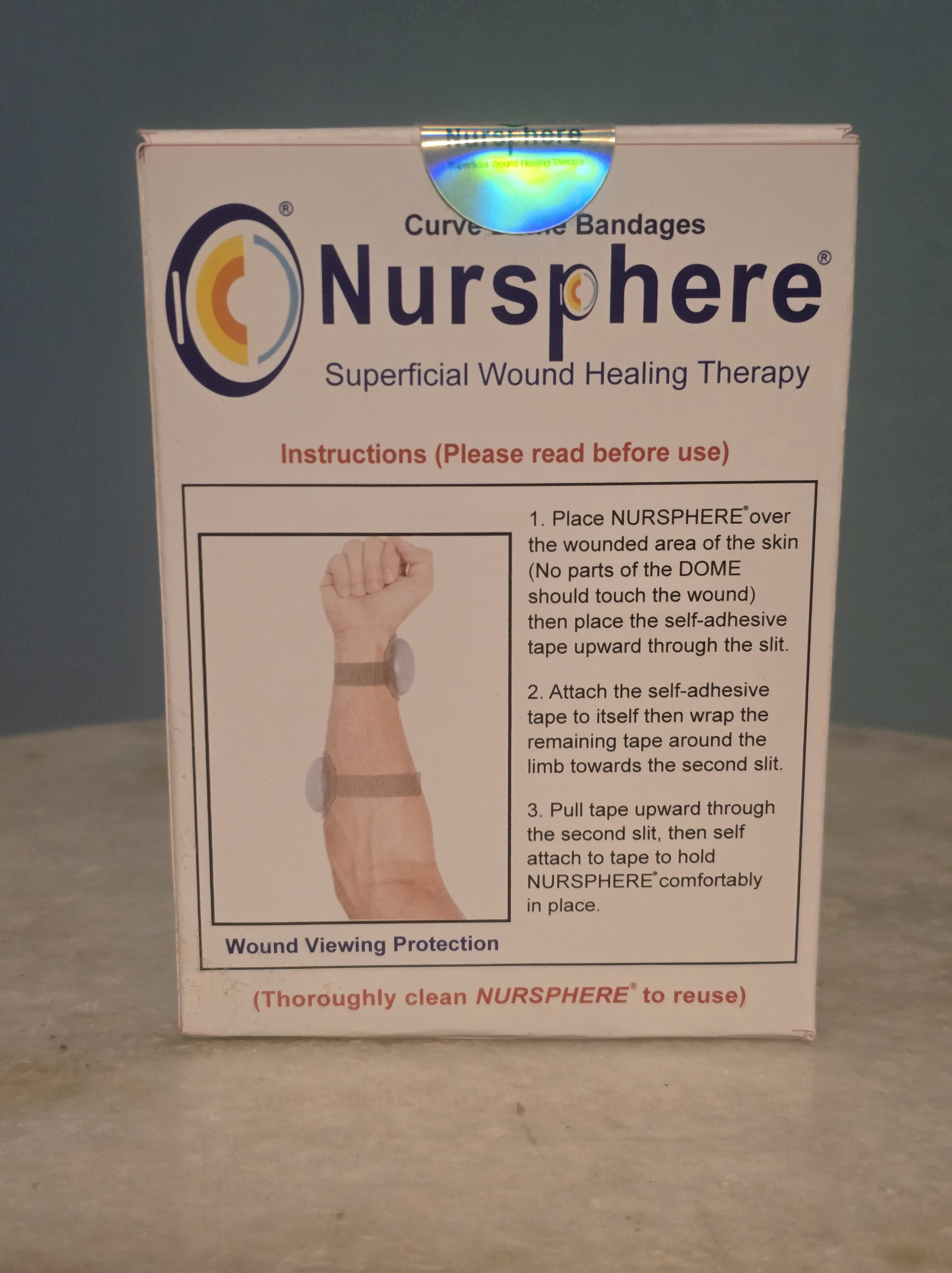 Nursphere® Curve Dome Bandages™ with Wound Tracker™ App U.S. Medical Utility Patent No. 12,636,195.