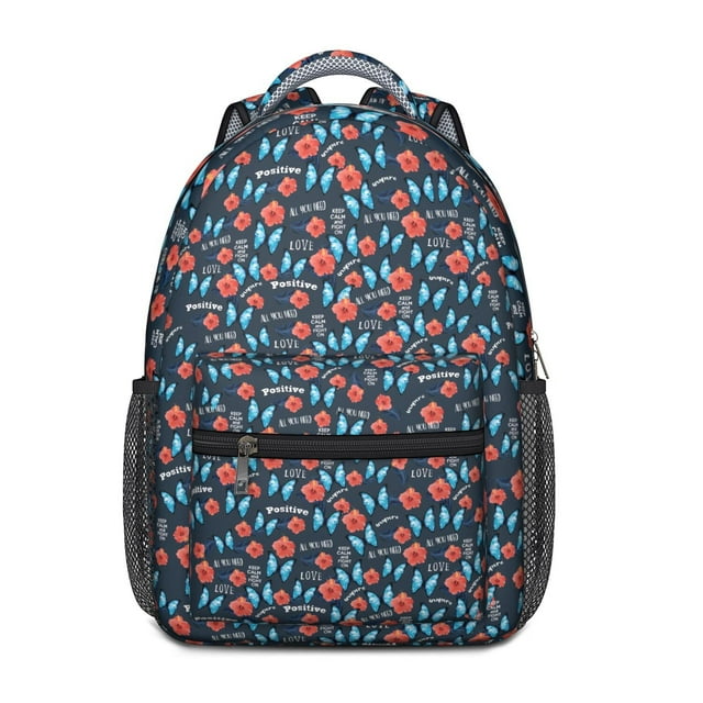 Summer Tropical Floral Backpack - Stylish Lightweight Daypack for Commuters