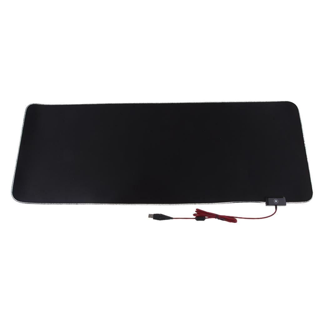 RGB Soft Gaming Mouse Pad, Glowing Led Extended Mousepad, Non-Slip Rubber Computer Keyboard Pad Mat, 9 Lighting Modes for Gamer 800x300x4mm