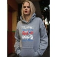 thumbnail image 2 of Always Red White Blue Hoodie Women -Image by Shutterstock, Female Large, 2 of 4