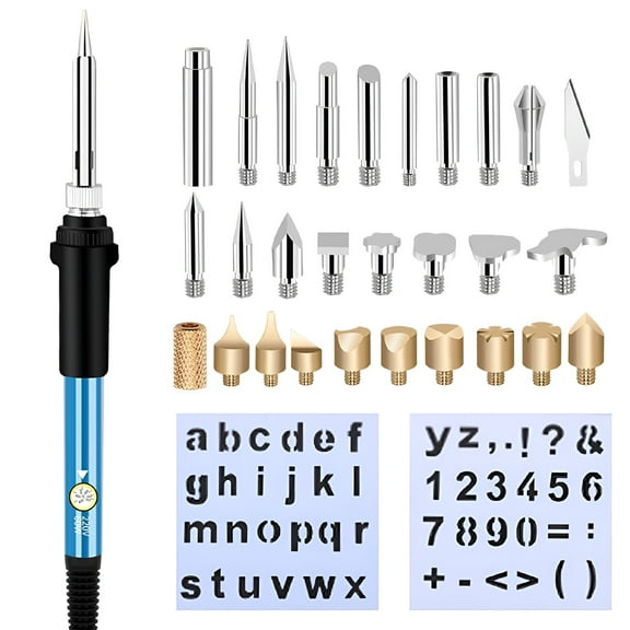 FACEGA Wood Burning Kit,Wood Burning Tool Adjustable Temperature Woodburning Pyrography Pen Kit