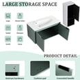 thumbnail image 6 of Floating Bathroom Vanity 36" with Side Cabinet Drop-Shaped Sink for Modern Bathroom, 6 of 7
