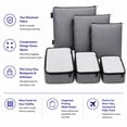 thumbnail image 6 of Brookstone Packing Cubes for Travel Multi-Functional Luggage Organizers for Suitcase 6 Piece, 6 of 8
