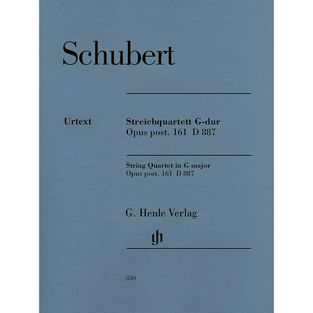 G. Henle Verlag String Quartet in G Major, Op. post. 161 D 887 Henle Music Folios by Franz Schubert Edited by Egon