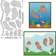 thumbnail image 2 of Otter Metal Cutting Dies Fish Seaweed Shells Flowers Conch Embossing Stencil for Card Making Scrapbooking Paper Craft, 2 of 7