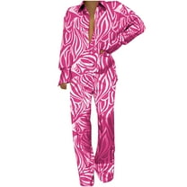 REORIAFEE Womens 2 Piece Outfits Set Summer Lounge Sets Beach Outfit Fashion Women's Long Sleeve Casual Elastic Comfy Blouse Shirts Sets Purple XL