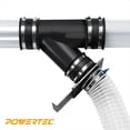 thumbnail image 3 of Brazalete flexible para control de polvo POWERTEC 70149-P2 de 10 cm con abrazaderas de acero, 3 of 7