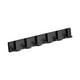 thumbnail image 3 of Perchero de pared para colgar abrigos, sombreros, ganchos detrás de la puerta, organizador de almacenamiento de pared Negro 6 ganchos, 3 of 9