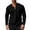 Black, variant on Mens Tshirt Long Sleeve Crew Neck Corduroy Henley T-Shirt Loose Fit Green Tee Shirt with Button Mens Casual Shirts