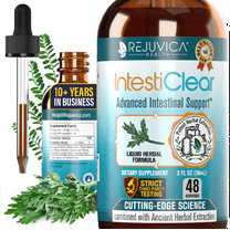 Rejuvica Health IntestiClear - Intestinal Cleanse Support - Contains Wormwood, Black Walnut, Ginger and More