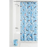 Shark Fabric Shower Curtain by Your Zone, Multi Print, 72" x 72"